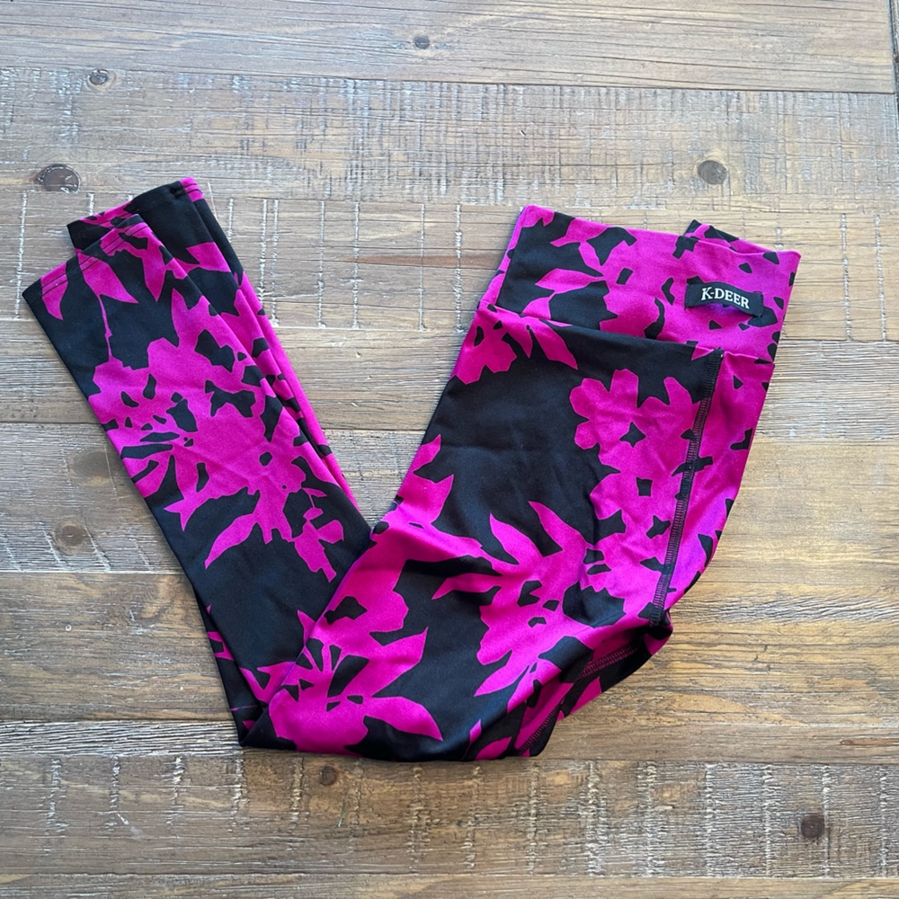 KDEER leggings Youth M 7-8